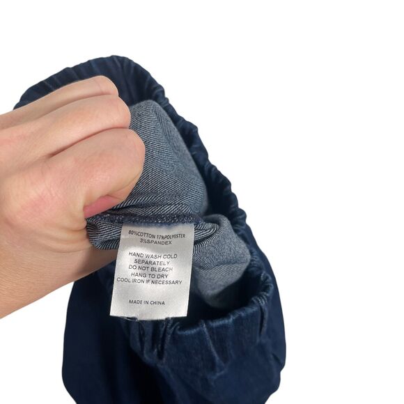 Montserrat The Jet Set Denim Set Dark Wash Button Front Pull On NWT Womens XS - Picture 13 of 13